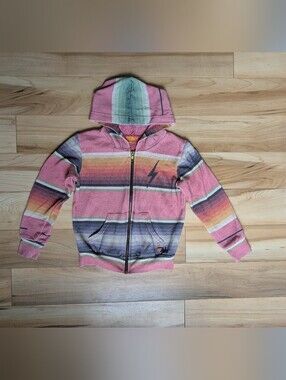Kids Aviator Nation Serape Striped Zip Hoodie  - 4T